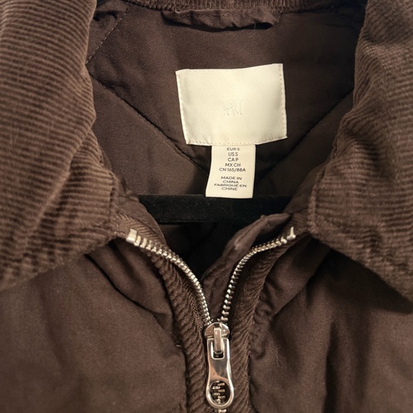 H&M Dark Brown Quilted Jacket - Picture 6 of 7